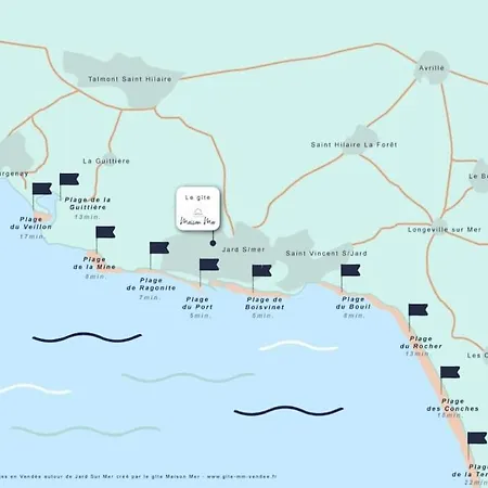 La Maison Familiale Pour 8 Proche De La Jard-sur-Mer